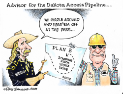 DAKOTA PIPELINE PLAN B by Dave Granlund