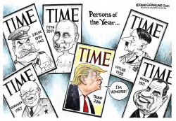 TRUMP PERSON OF YEAR 2016 by Dave Granlund