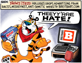 KELLOGGS V BRIETBART by Steve Sack