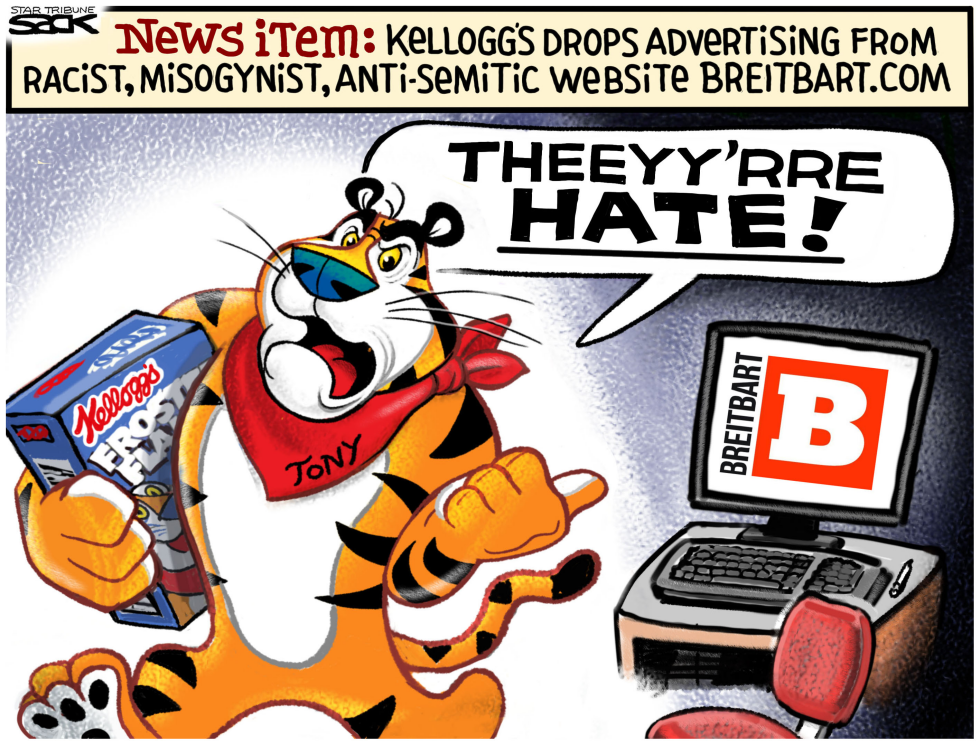  KELLOGGS V BRIETBART by Steve Sack