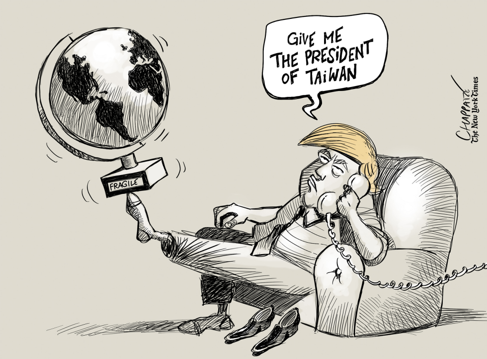  DONALD TRUMP'S PHONE CALLS by Patrick Chappatte