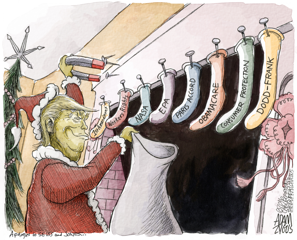  MR GRINCH by Adam Zyglis