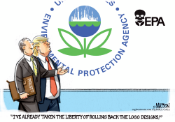 ROLLING BACK THE EPA LOGO DESIGNS by RJ Matson