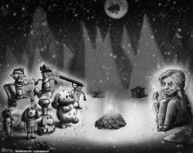 HILLARY MISFIT ISLAND GREYSCALE by Sean Delonas