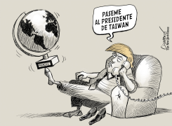 LLAMADAS TELEFONICAS DE DONAL TRUMP by Patrick Chappatte