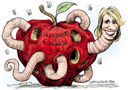 BETSY DEVOS Y EL DEPARTMENTO OF EDUCACION  by Daryl Cagle