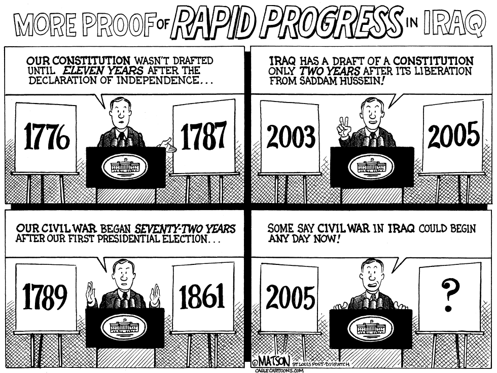  PROOF OF PROGRESS IN IRAQ by RJ Matson