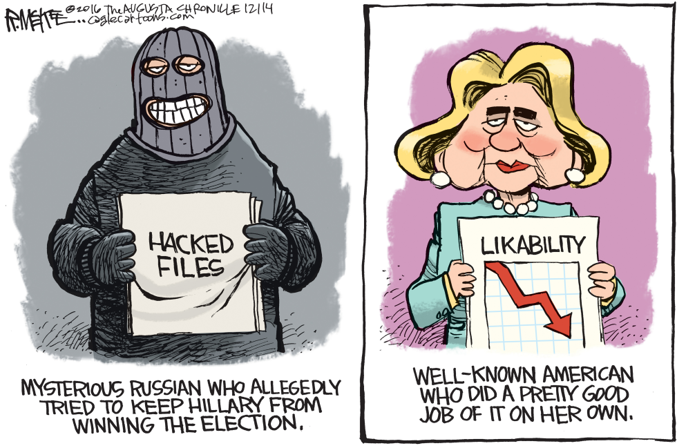  RUSSIAN HACKERS by Rick McKee