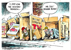 HOLIDAYS AND HOMELESS by Dave Granlund