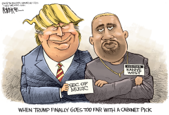 TRUMP AND KANYE by Rick McKee