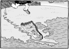 KATRINA AND NEW ORLEANS by Bob Englehart