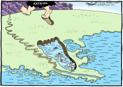 KATRINA AND NEW ORLEANS  by Bob Englehart