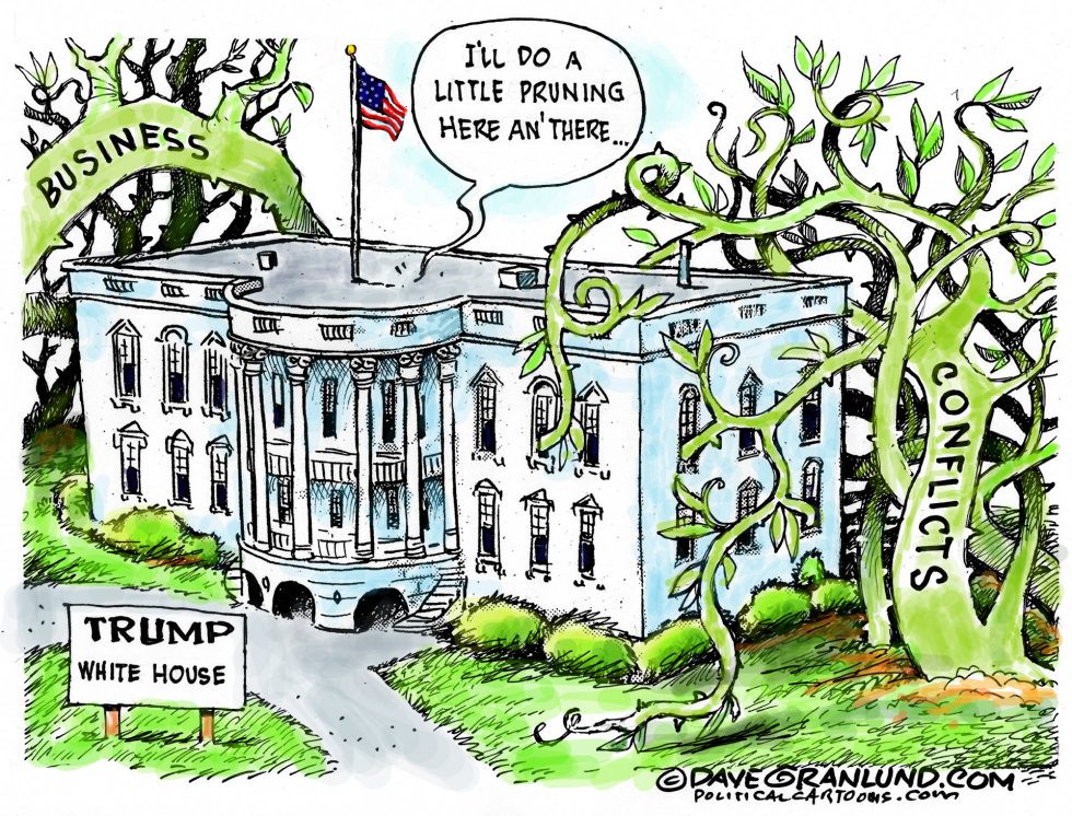  TRUMP CONFLICTS by Dave Granlund