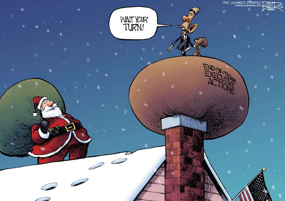  UP ON THE HOUSE TOP by Nate Beeler