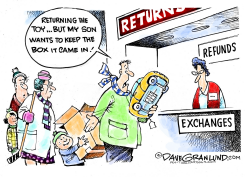 GIFT RETURNS by Dave Granlund