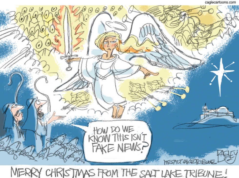  CHRISTMAS NEWS by Pat Bagley