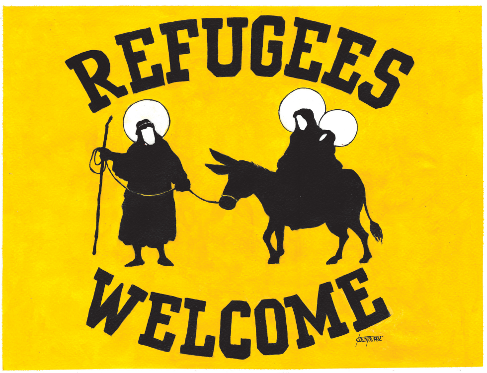  REFUGEES WELCOME by Michael Kountouris