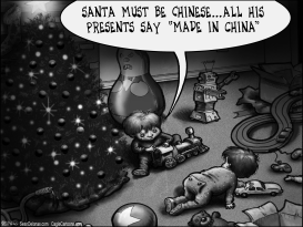 PREVIOUS REV CHRISTMAS CHINESE TRADE GREYSCALE by Sean Delonas