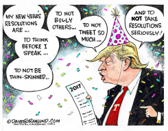 TRUMP 2017 RESOLUTIONS by Dave Granlund