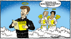 GEORGE MICHAEL  by Bob Englehart