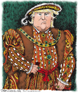 TRUMP COMO EL REY ENRIQUE VIII by Daryl Cagle