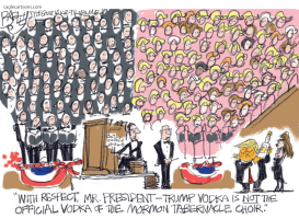 MORMON TRUMPERNACLE CHOIR by Pat Bagley