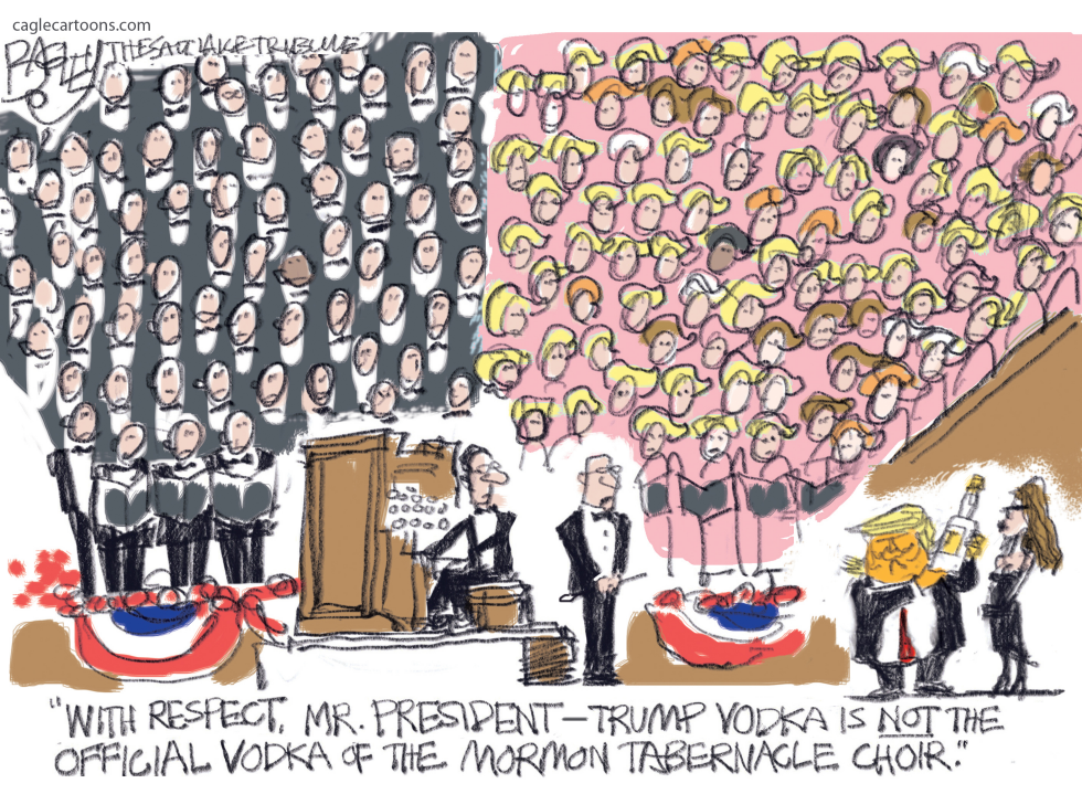  MORMON TRUMPERNACLE CHOIR by Pat Bagley