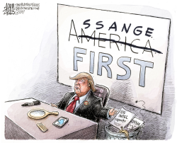 TRUMP INTEL BRIEFING by Adam Zyglis