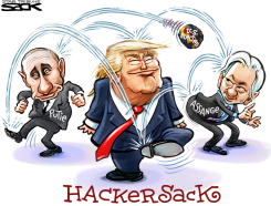 TRUMP HACKERS by Steve Sack