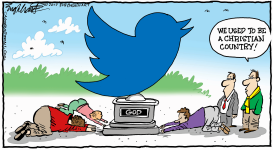 TWITTER GOD by Bob Englehart