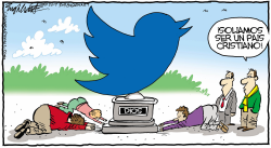 DIOS TWITTER  by Bob Englehart