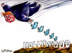 TRUMP BOMBS HOLLYWOOD by Christo Komarnitski