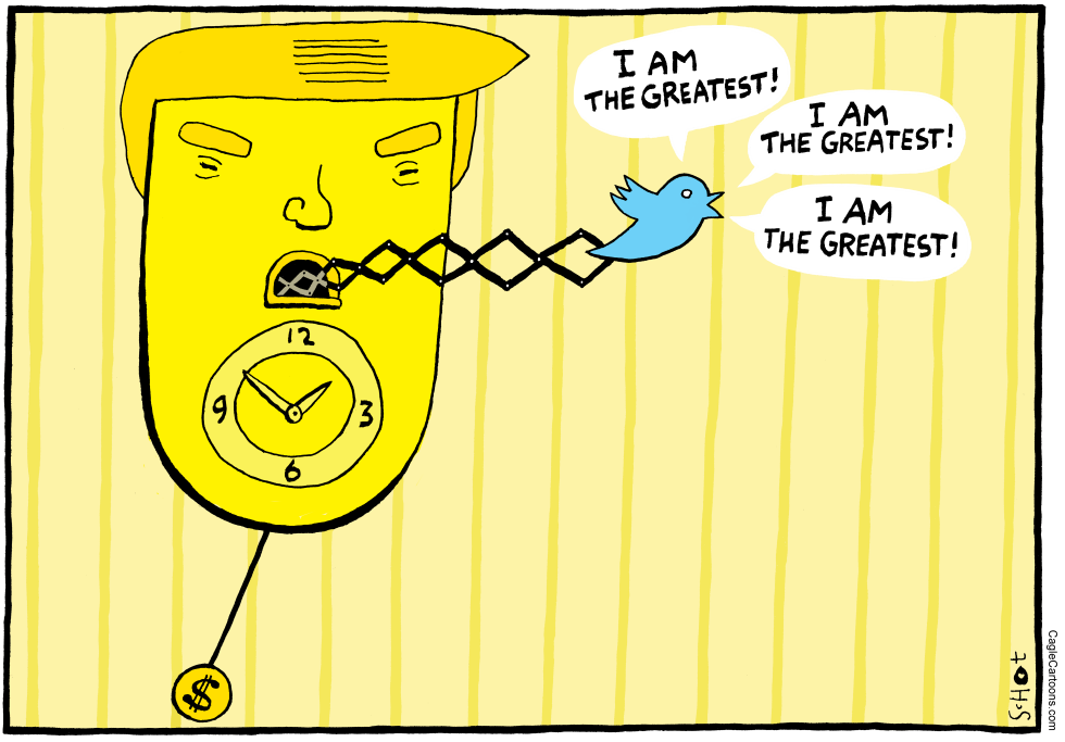  TRUMP'S TWITTER USE by Schot