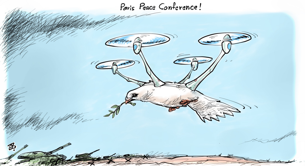  PARIS PEACE CONFERENCE by Emad Hajjaj