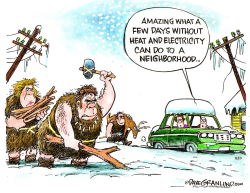 WINTER POWER OUTAGE by Dave Granlund