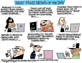 FAKE NEWS FOR TODAY by David Fitzsimmons