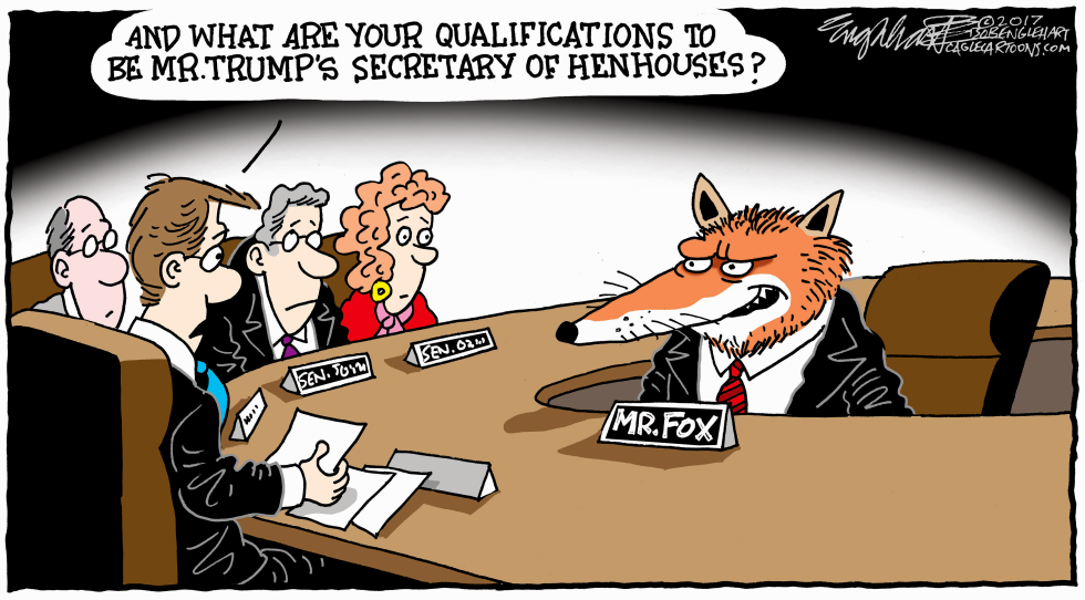  SENATE HEARINGS by Bob Englehart