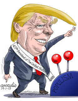 TRUMP INAUGURATION/T- OMA DE POSESIóN by Arcadio Esquivel