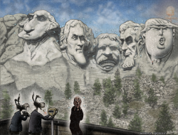 MT RUSHMORE TRUMP INAUGURATION  by Sean Delonas