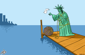 LIBERTY SUICIDE by Osama Hajjaj