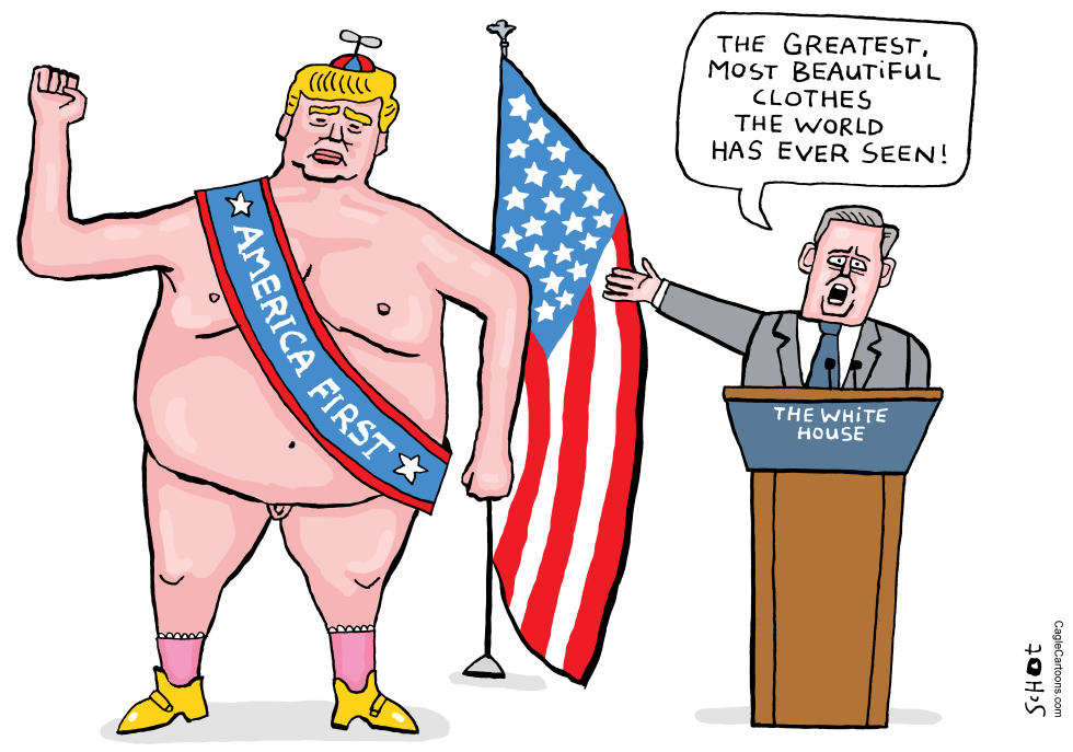  EMPEROR TRUMP HAS NO CLOTHES by Schot