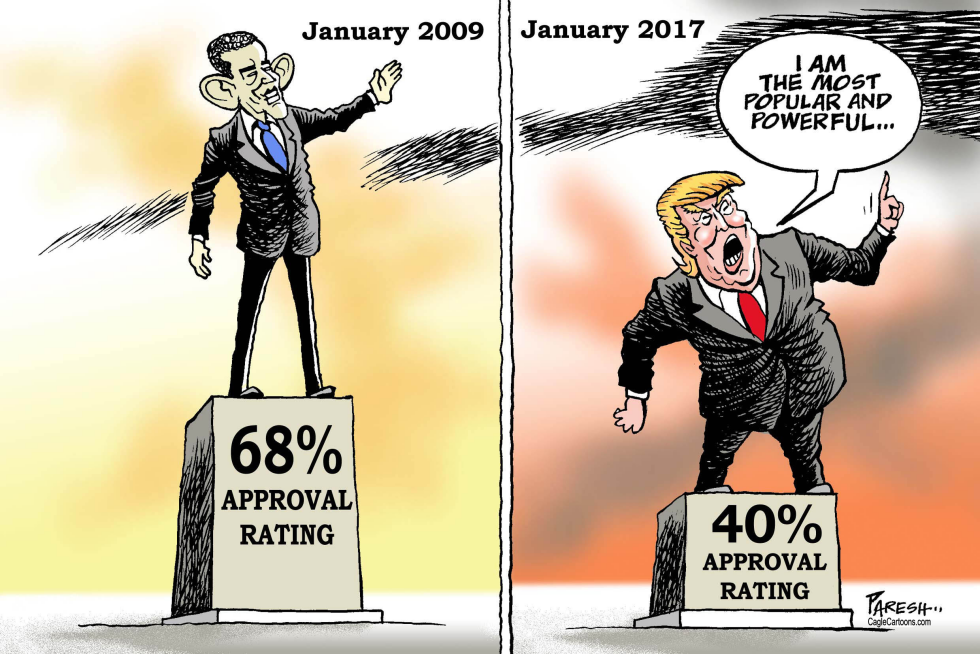  TRUMP AND OBAMA RATING by Paresh Nath