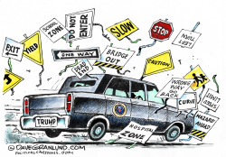 TRUMP FULL SPEED by Dave Granlund