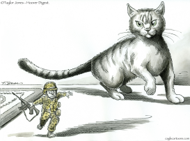 INCREDIBLE SHRINKING MILITARY by Taylor Jones