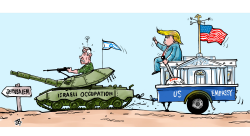 US EMBASSY IN ISRAEL by Emad Hajjaj