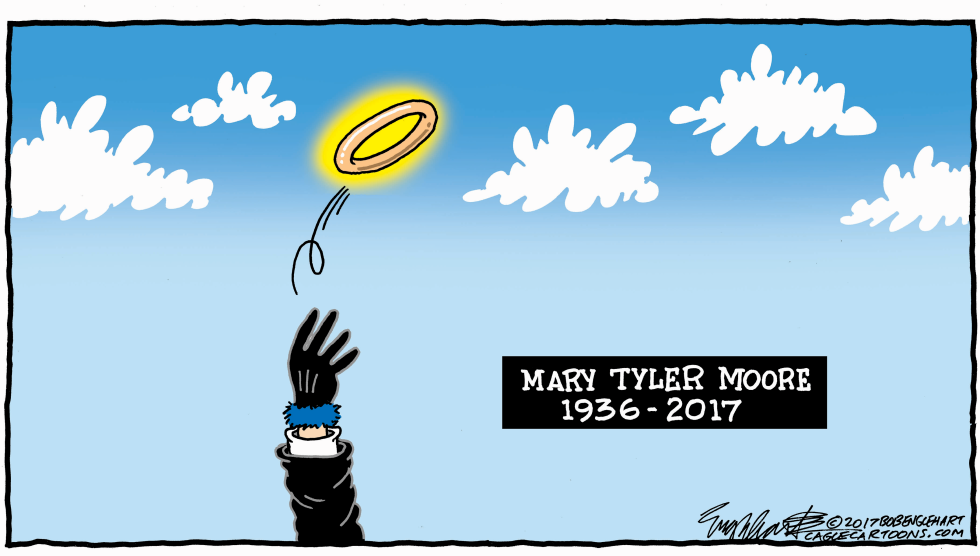  MARY TYLER MOORE by Bob Englehart