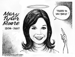 MARY TYLER MOORE TRIBUTE by Dave Granlund