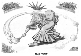 FEAR ITSELF AND THE REFUGEE BAN by RJ Matson