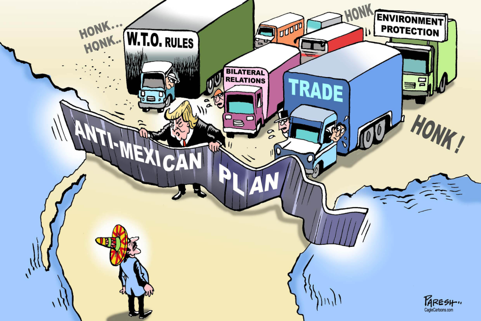  TRUMP AND MEXICO by Paresh Nath