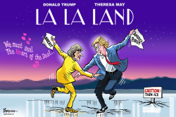 TRUMP, MAY IN LA LA LAND by Paresh Nath